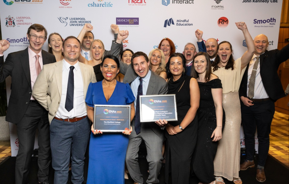 The Sheffield College is highly commended in the Educate North Awards