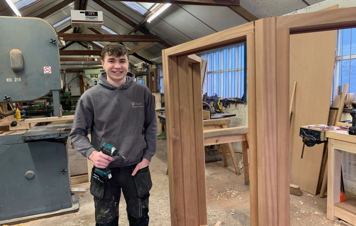 Joinery apprentice Tim enjoys building the skills for his future career