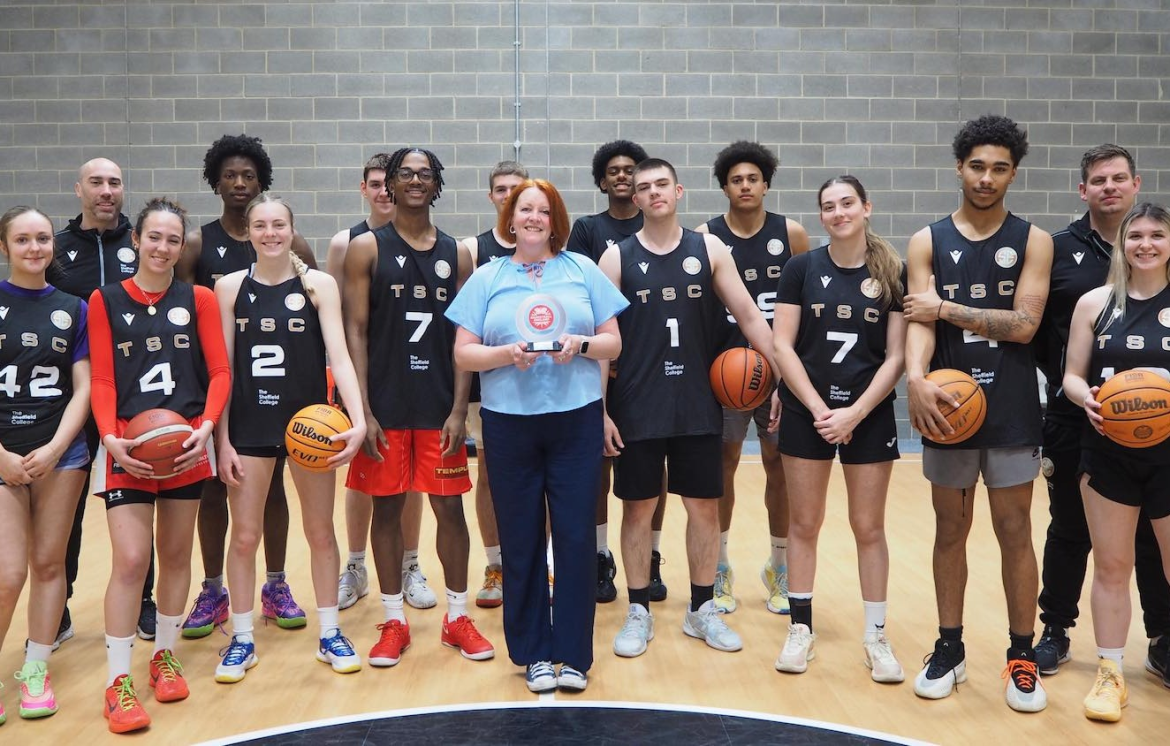 The Sheffield College is Basketball England Yorkshire region’s Education Institution of the Year